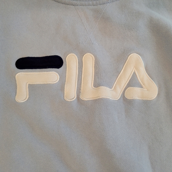 EUC FILA blue Michele crewneck sweater - Picture 3 of 7